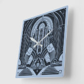 Art Deco Vierkante Klok (Hoek)