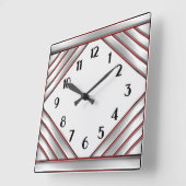 Art Deco Vierkante Klok (Hoek)