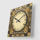 Art Deco Vierkante Klok (Hoek)