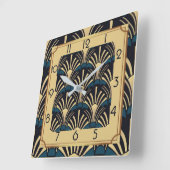 Art Deco Vierkante Klok (Hoek)