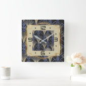 Art Deco Vierkante Klok (Huis)