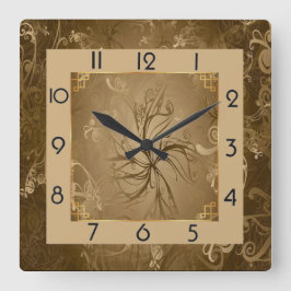 Art Deco Vierkante Klok