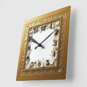 Art Deco Vierkante Klok (Hoek)