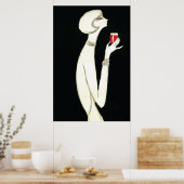  art. Deco ~ Villemot voor Campari 1977 Poster (Keuken)