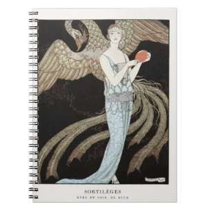 Art Deco Vintage 1920s Mode Flapper Phoenix Notitieboek