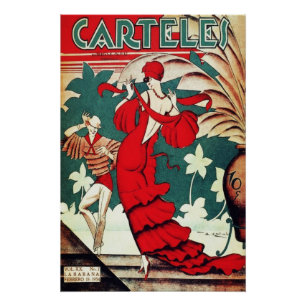 Art Déco Vintage - Affiches - Danseuse des Caraïbe