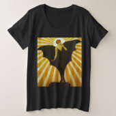Art Déco vintage "Bat Lady Sunburst" (Design devant)