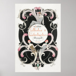 Art Déco vintage des années 1920 George Barbier Il