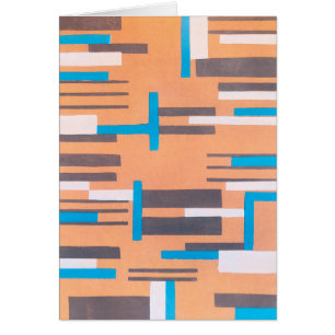 Art Déco vintage Jazz Pochoir, motif géométrique