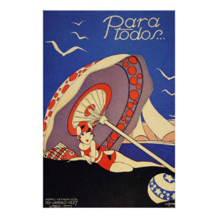 Art Déco vintage - Para Todos - Parasol de plage