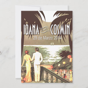 Art Deco Vintage Strand Bruiloft blozen