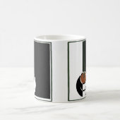 Art Déco vintage, Tasse de café avec vapeur (Centre)