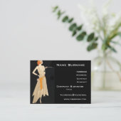 Art Deco Visitekaartje (Staand voorkant)