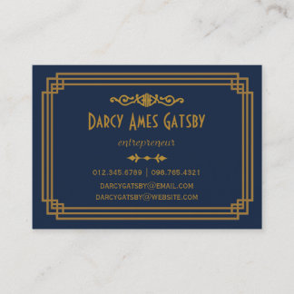 Art Deco-Visitekaartjes Visitekaartje