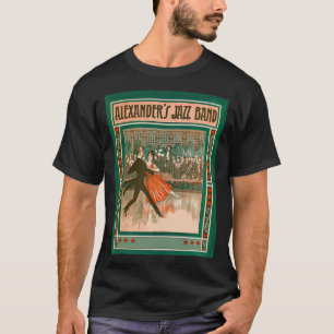 Art deco vliegreis poster t-shirt