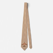 Art Deco-vliegtuig, Bronze, Gold en Rust Brown Stropdas (Voorkant)