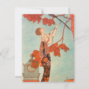 Art Deco, Vluchtige vogel van George Barbier