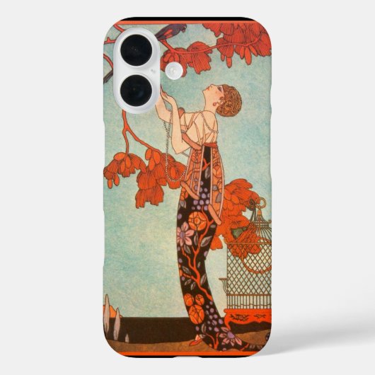 Art Deco, Vluchtige vogel van George Barbier Case-Mate iPhone Case (Achterkant)