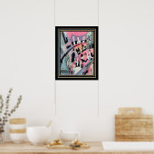 Art Déco Voyage / Divertissement Imprimer 16x20 (Cuisine)