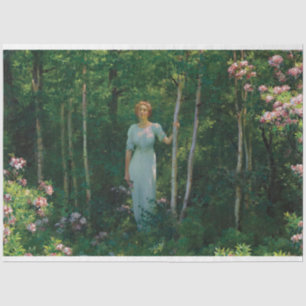 Art Deco Vrouw Schilderen Tissue Papier