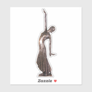 Art Deco-Vrouw Sticker