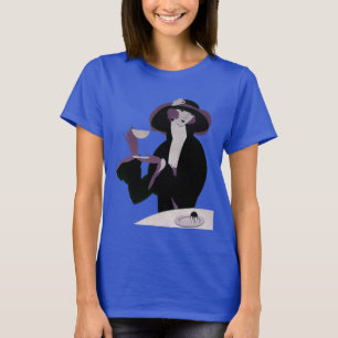 Art Deco vrouw uit grootmoeders tijd, middagthee e T-shirt