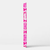 Art Deco Wallpaper Patroon, Fuchsia Pink Case-Mate iPhone Case (Achterkant / Rechts)