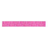 Art Deco Wallpaper Patroon, Fuchsia Pink Grosgrain Lint (Voorkant)