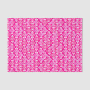 Art Deco Wallpaper Patroon, Fuchsia Pink Tissuepapier