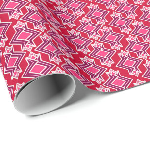 Art Deco Wallpaper Pattern, Bourgogne Cadeaupapier