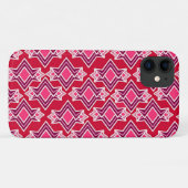 Art Deco Wallpaper Pattern, Bourgogne Case-Mate iPhone Case (Achterkant (horizontaal))