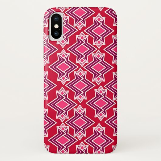 Art Deco Wallpaper Pattern, Bourgogne Case-Mate iPhone Case (Achterkant)