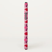 Art Deco Wallpaper Pattern, Bourgogne Case-Mate iPhone Case (Achterkant / rechts)