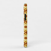 Art Deco Wallpaper Pattern, Golden Brown Case-Mate iPhone Case (Achterkant/rechts)