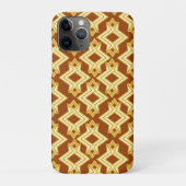 Art Deco Wallpaper Pattern, Golden Brown Case-Mate iPhone Case (Achterkant)