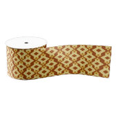 Art Deco Wallpaper Pattern, Golden Brown Grosgrain Lint (Spoel)