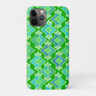 Art Deco Wallpaper Pattern, Jade Green iPhone 11 Pro Hoesje