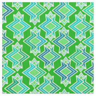 Art Deco Wallpaper Pattern, Jade Green Stof