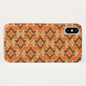 Art Deco Wallpaper Pattern, Terracotta / Rust Case-Mate iPhone Case (Achterkant (horizontaal))