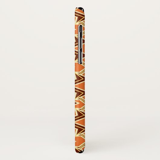 Art Deco Wallpaper Pattern, Terracotta / Rust Case-Mate iPhone Case (Achterkant/links)