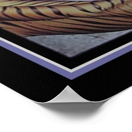 Art déco 'Warrior & Tiger' Impression par Major Fe (Coin)