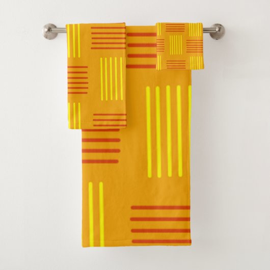 Art Deco Weave Bad Handdoek (Insitu)
