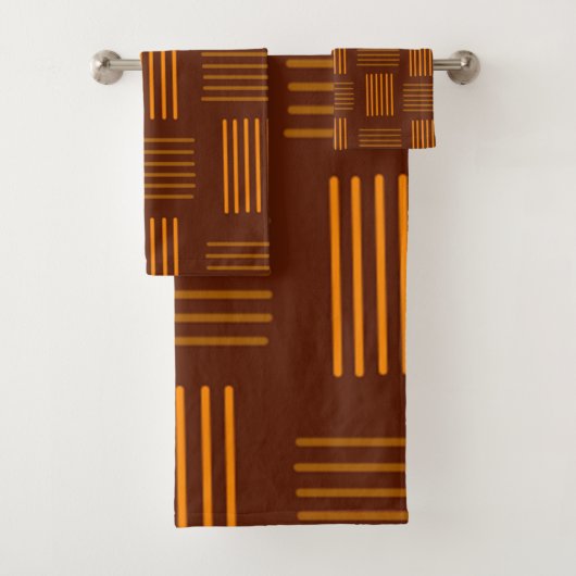 Art Deco Weave Bad Handdoek (Insitu)