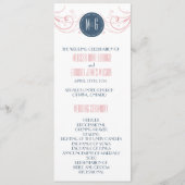 Art Deco Wedding Ceremony-programma Programma (Voorkant)