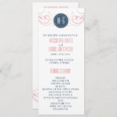 Art Deco Wedding Ceremony-programma Programma (Voorkant / Achterkant)
