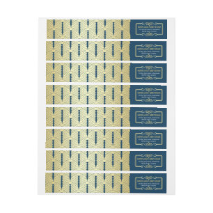 Art Deco Wedding Gold Blue Elegant Gatsby