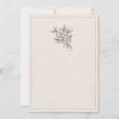Art Deco Wedding Invitation Template Kaart (Achterkant)