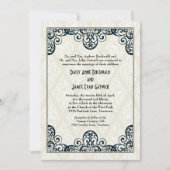 Art Deco Wedding Kaart (Voorkant)