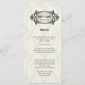 Art Deco Wedding Menu (Voorkant / Achterkant)