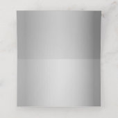 Art Deco Wedding Place Card (Binnenkant ongevouwen)